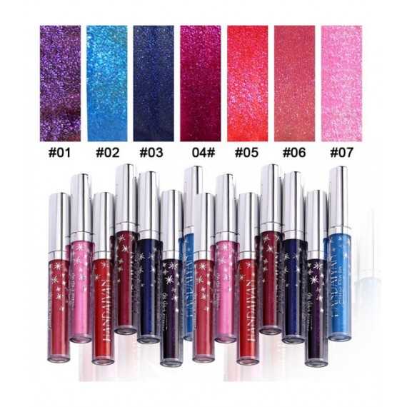 Rouge à lèvre brillant effet paillette - Crayon à lèvres tenue longue durée