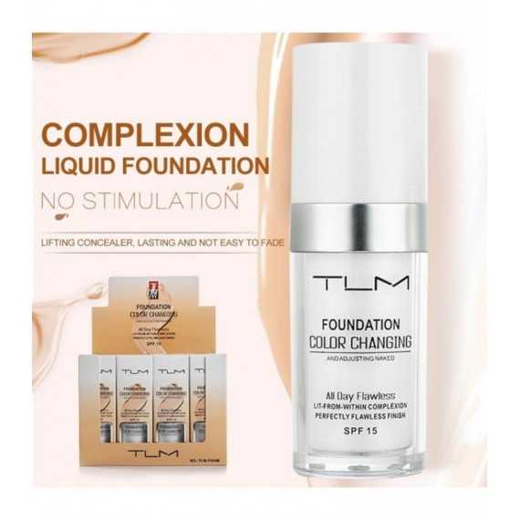 Fond de teint mat liquide changement de couleur naturelle TLM 30ml