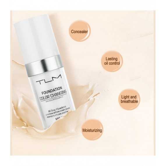 Fond de teint mat liquide changement de couleur naturelle TLM 30ml