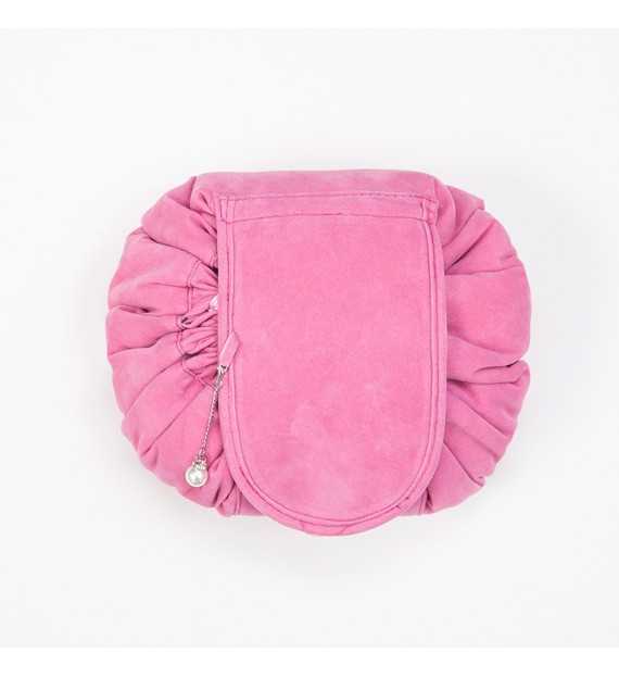 Sac de rangement maquillage en daim - Pochette de voyage pour cosmétique