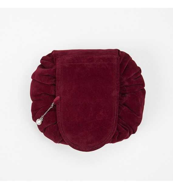 Sac de rangement maquillage en daim - Pochette de voyage pour cosmétique