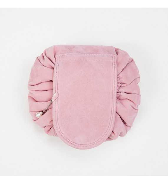 Sac de rangement maquillage en daim - Pochette de voyage pour cosmétique