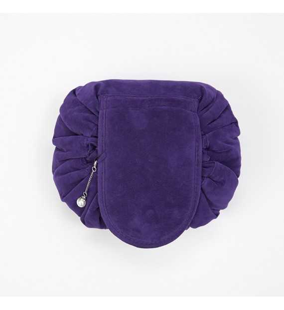 Sac de rangement maquillage en daim - Pochette de voyage pour cosmétique