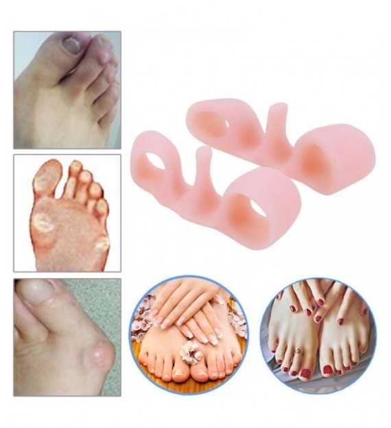 1 paire de séparateurs d'orteils correcteur élastique d'oignon Bunion Corrector™