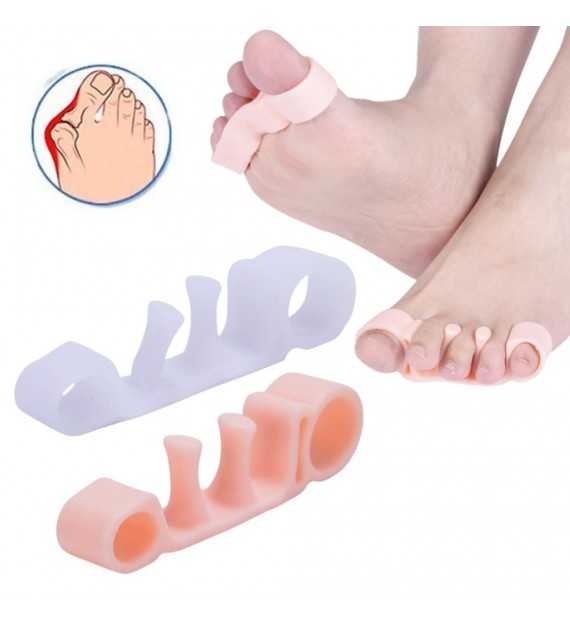 1 paire de séparateurs d'orteils correcteur élastique d'oignon Bunion Corrector™