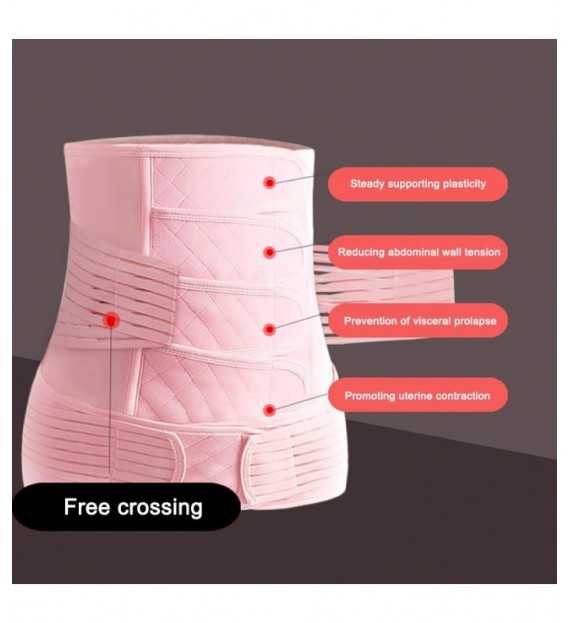 Ceinture de soutien Postnatal ventre bande taille haute 2 en 1