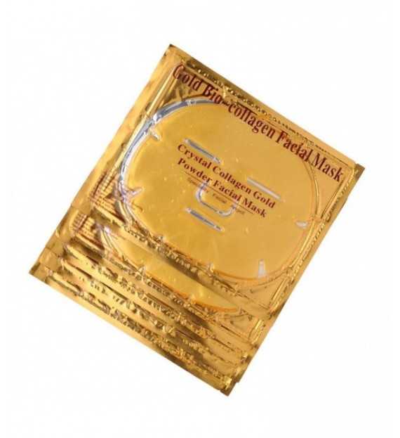 Masque Facial Anti-Âge En Or 24 Carats - Masque Bio collagène (5 Pièces)
