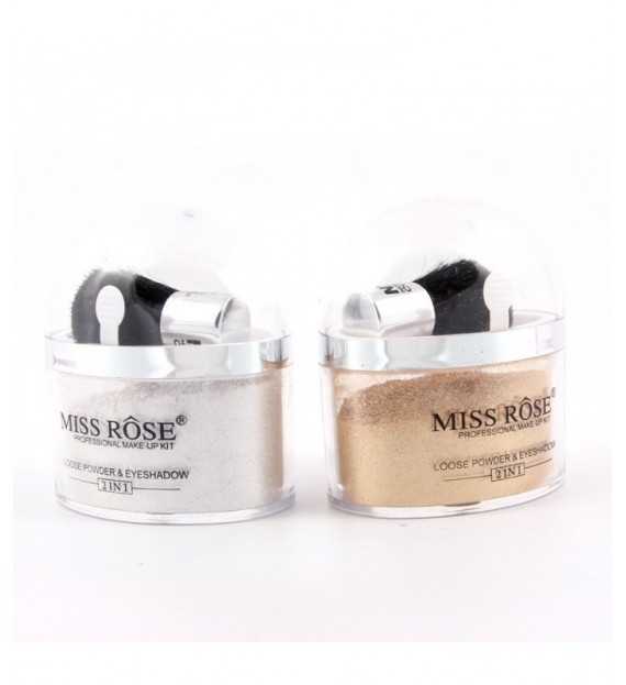 Poudre Illuminateur 2 en 1 pour le teint Glow-Up Gloss Miss-Rôse