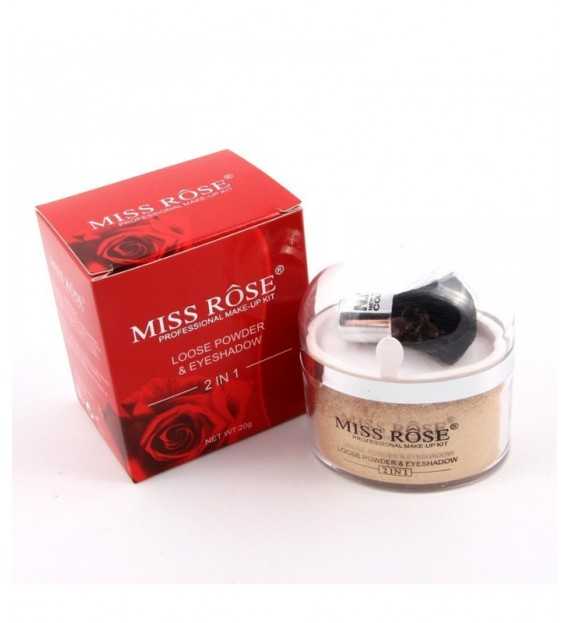 Poudre Illuminateur 2 en 1 pour le teint Glow-Up Gloss Miss-Rôse