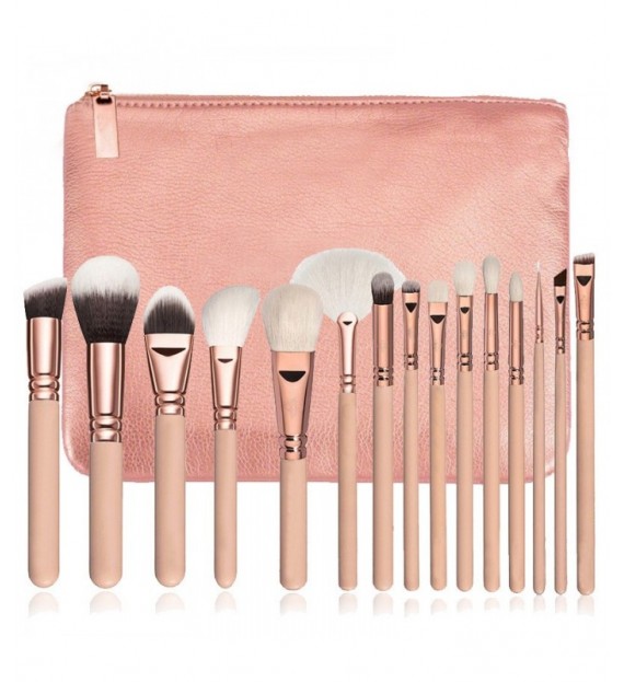 Pinceaux Fabuleux chic - Kit de pinceaux maquillage teint (15 pièces)