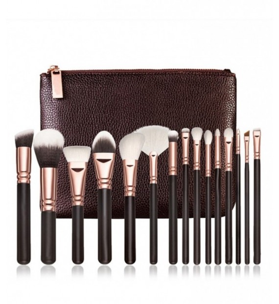 Pinceaux Fabuleux chic - Kit de pinceaux maquillage teint (15 pièces)