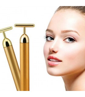 Appareil Massage facial vibrant en or 24 carats