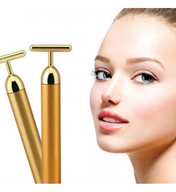 Appareil Massage facial vibrant en or 24 carats