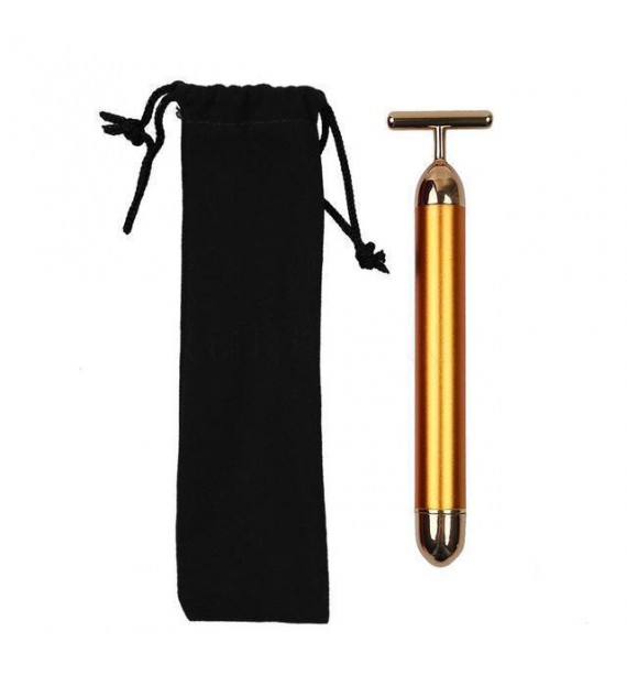 Appareil Massage facial vibrant en or 24 carats