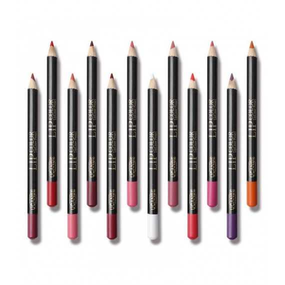 Crayon pour contour des lèvres mat et imperméable en 12 couleurs