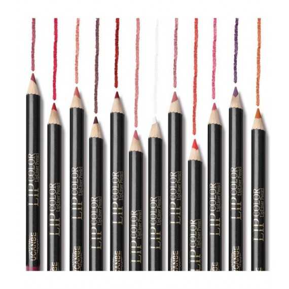 Crayon pour contour des lèvres mat et imperméable en 12 couleurs